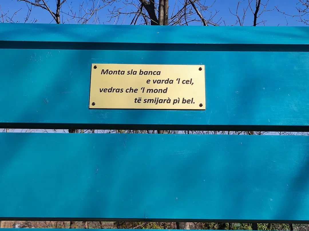 Giant bench in Caraglio, Italy