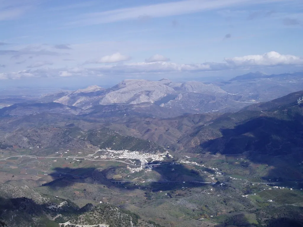 Vista de Carratraca, Málaga, Spain.