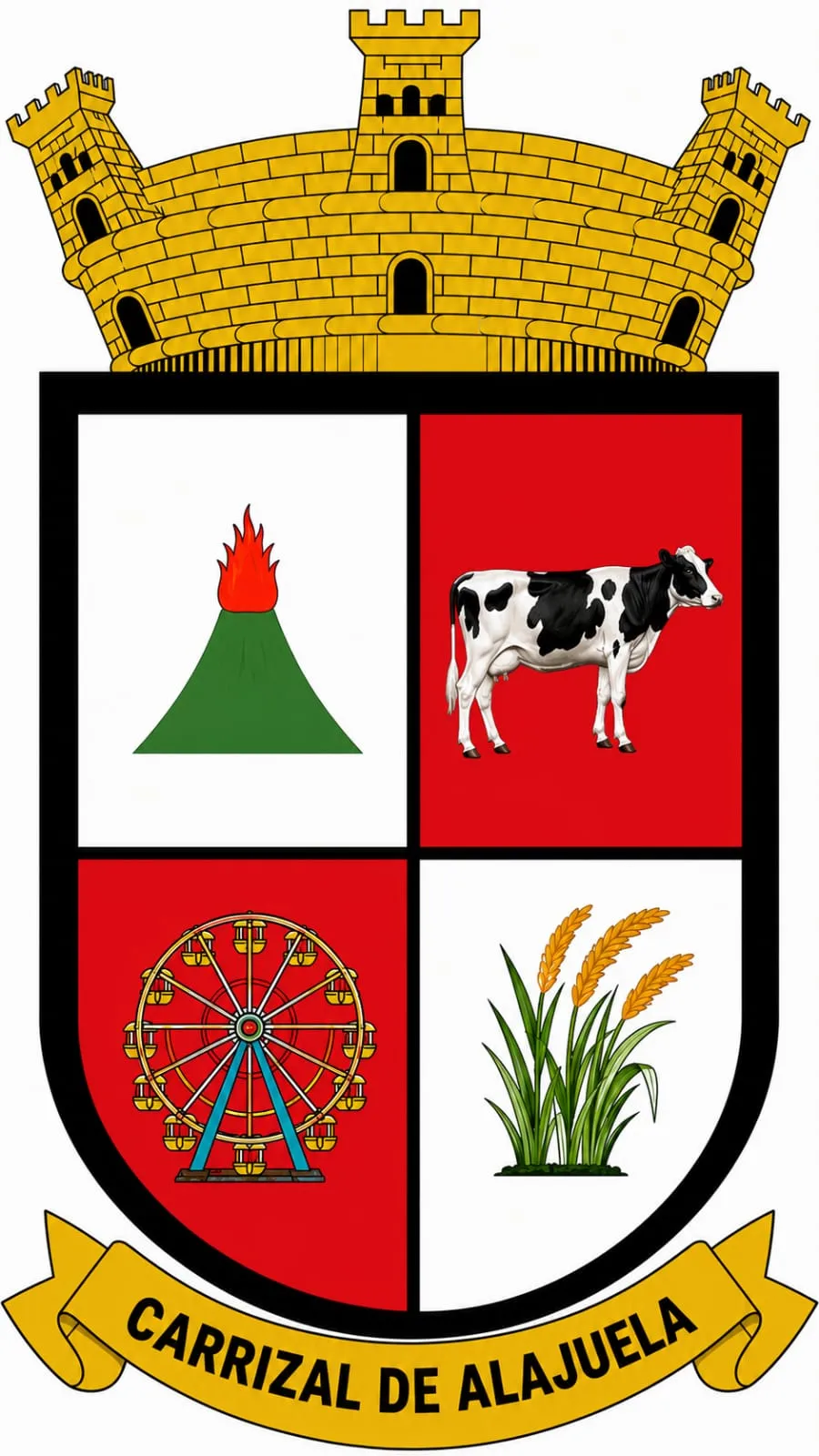 Coat of arms of Carrizal, Alajuela