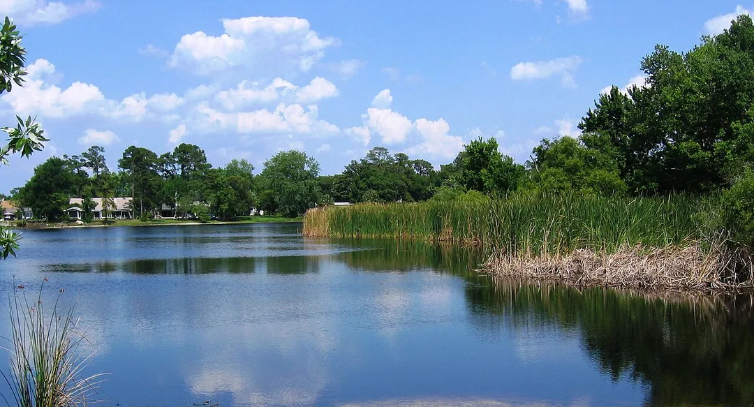 A view of North Triplet Lake looking east from Secret Lake Park.