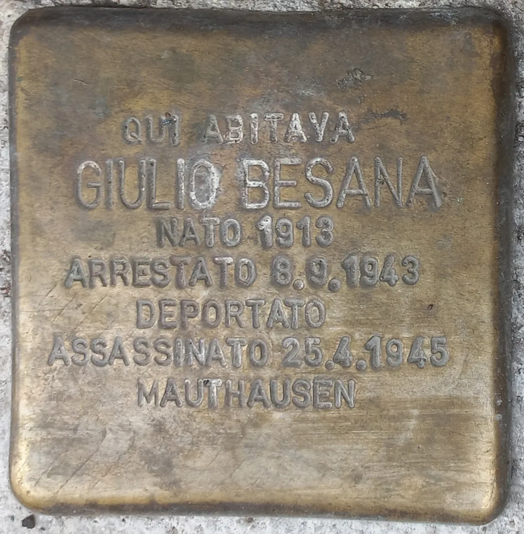 Pietra d'inciampo di Giulio Besana