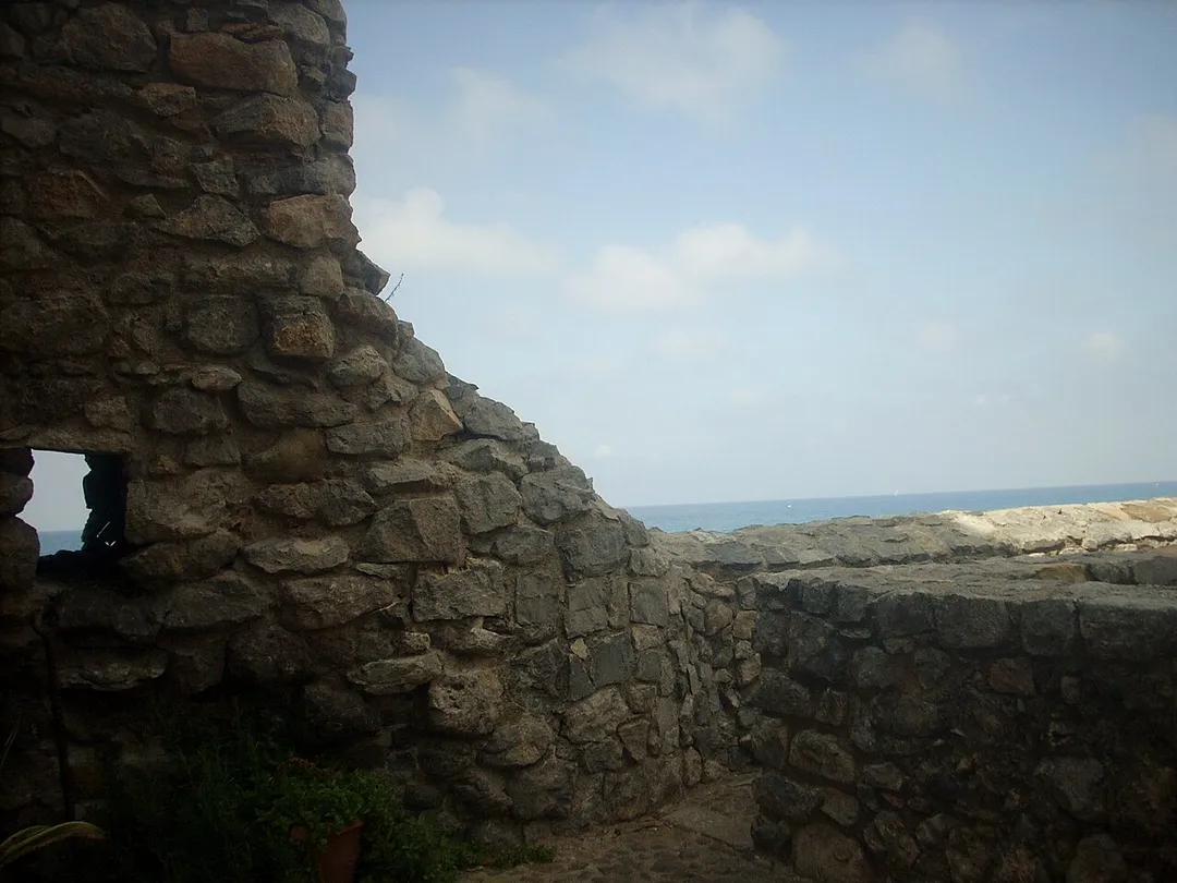 megalithic wall in Cefalù, Sicily dating back to 500-400 BC