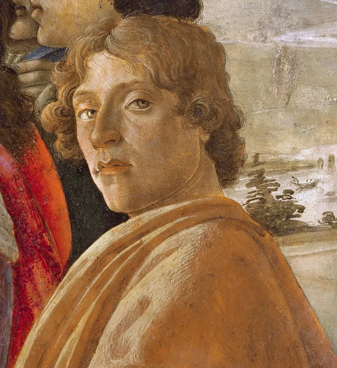 detail: Self-portrait, Botticelli