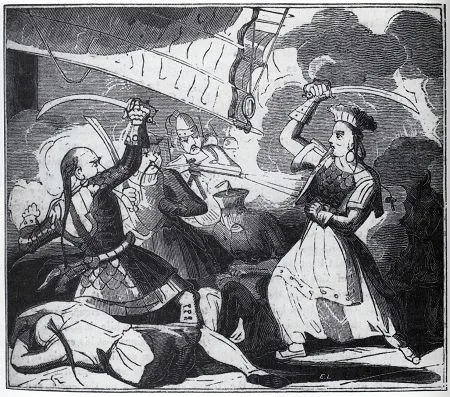 "Pirates: An Illustrated History of Privateers, Buccaneers &amp; Pirates from the Sixteenth Century to the Present" (Londond, 1996). P.230. Book note mentions that, "this fanciful depiction is from History of Pirates of all Nations published in 1836"