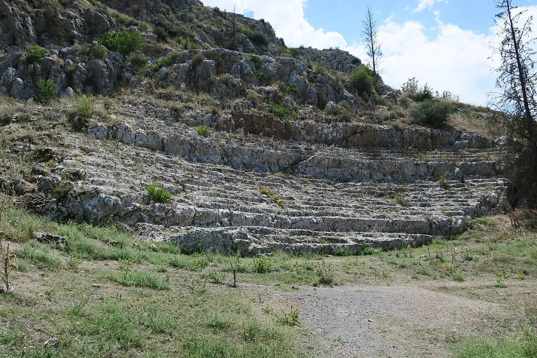 Chaeronea (Boeotia, Greece). Ancient Greek Theater.