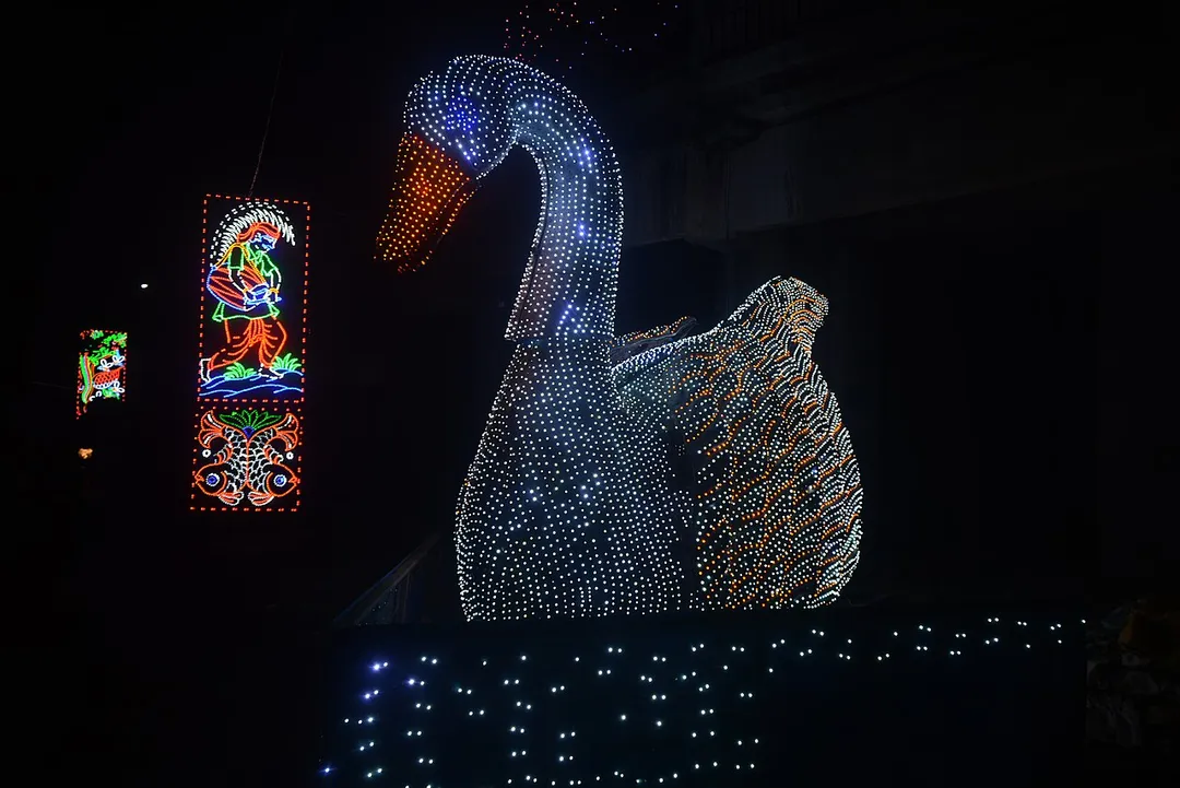 Lighting in Chandannagar during Jaggadhatri Puja 2016.
