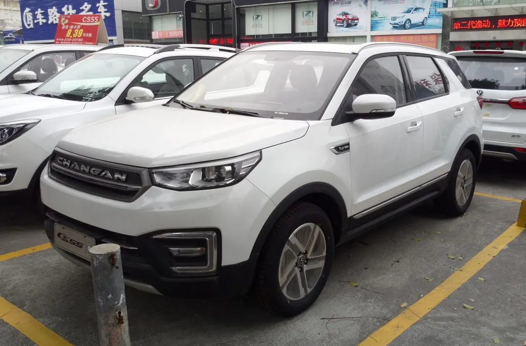Chang'an CS55 photographed in Zhanjiang, Guangdong province, China.