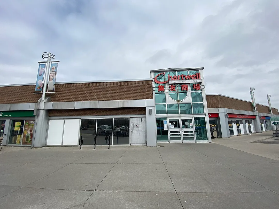 Exterior of Chartwell Shopping Centre, a shopping Centre in Scarborough, Toronto, Ontario, Canada.