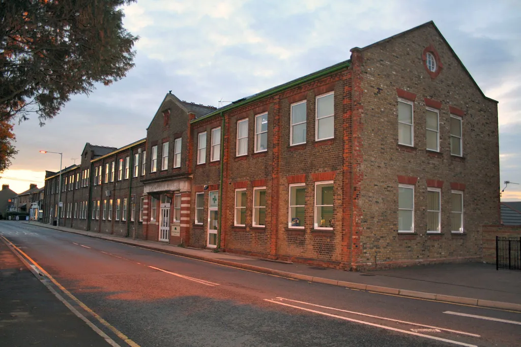 The frontage of Colonel Cromptons former Arc works in Writtle Road Chelmsford.