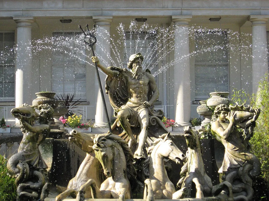 Neptune fountain, Cheltenham, England