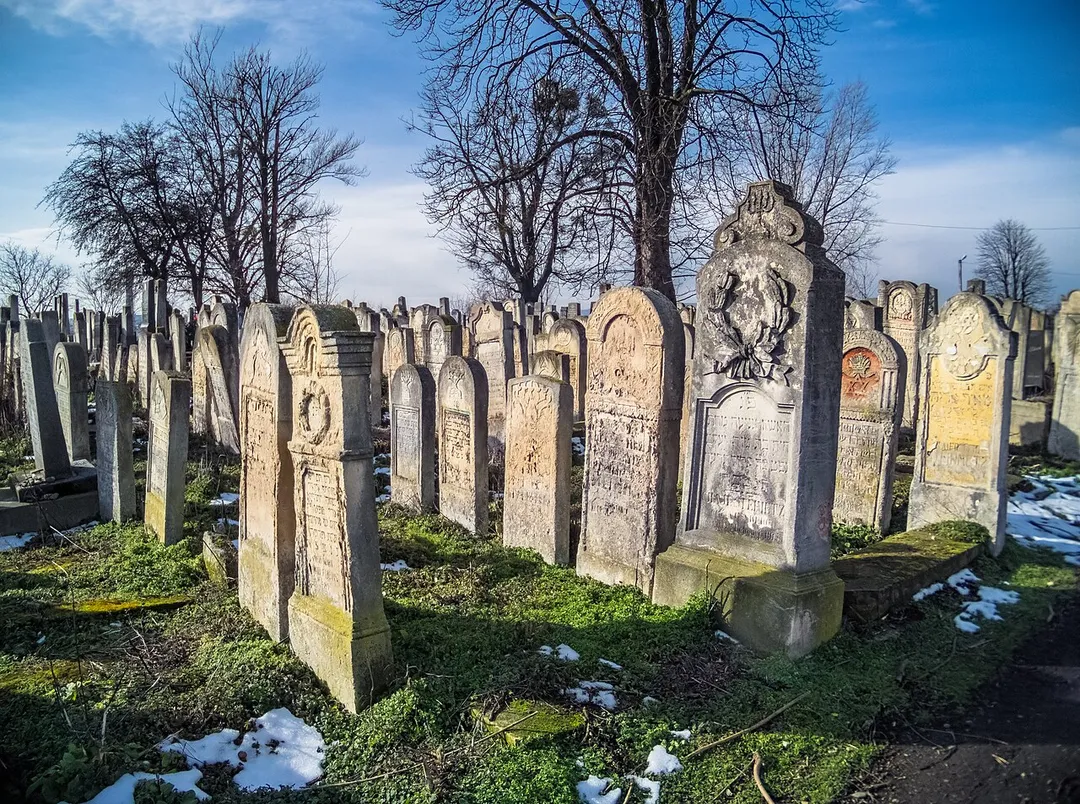 The Jewish cemetery of Chernivtsi, Ukraine.