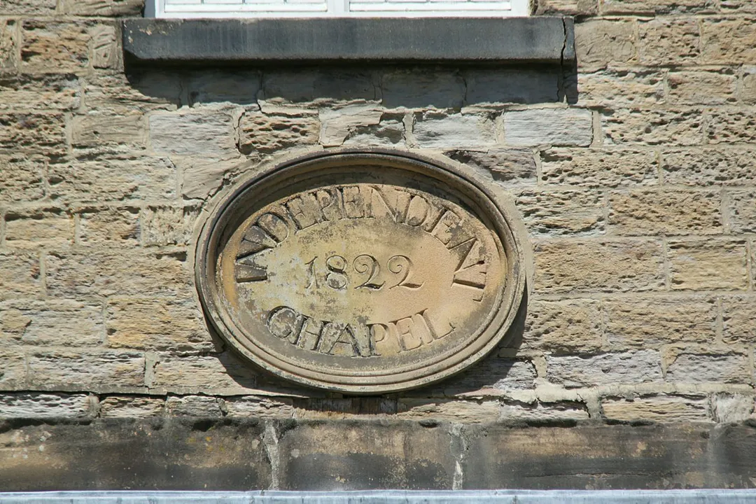 United Reformed Church, Chesterfield – datestone