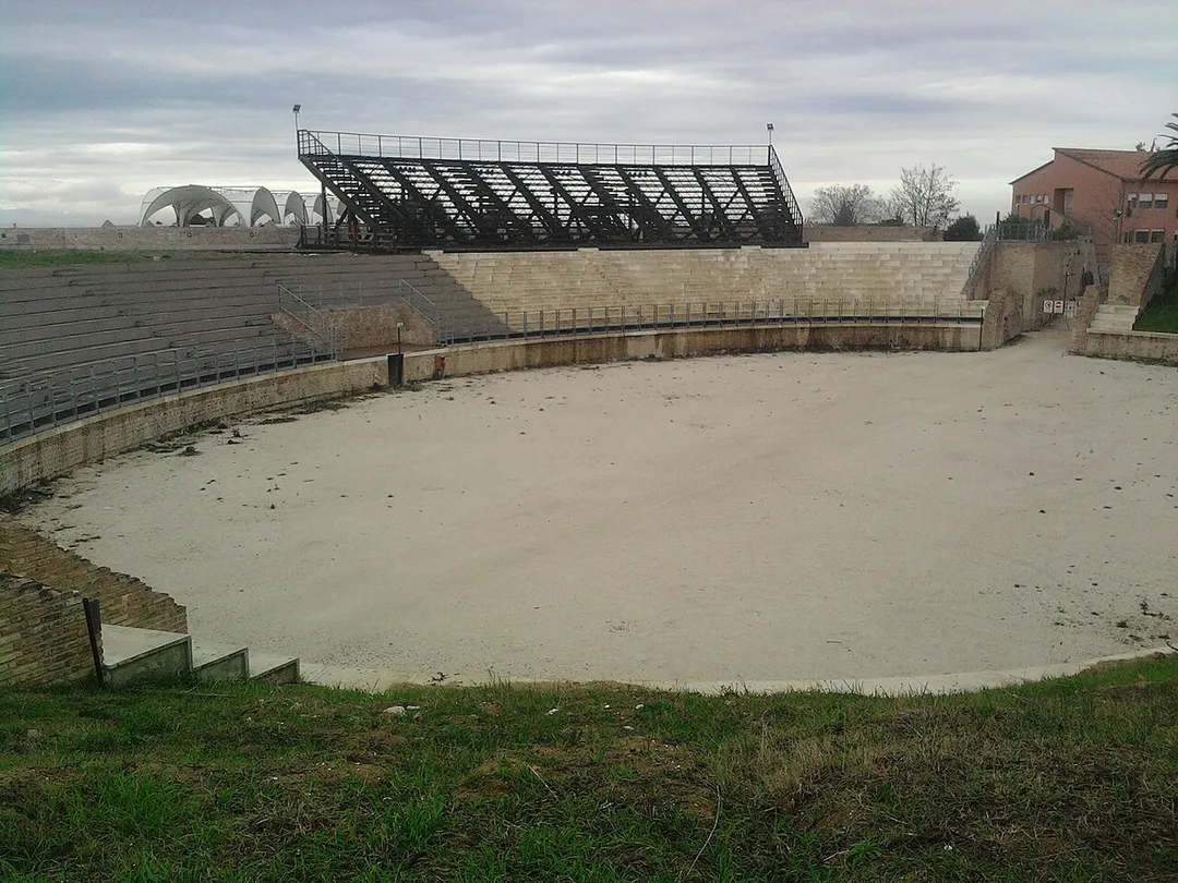Ruins of the Roman amphitheatrum of Chieti