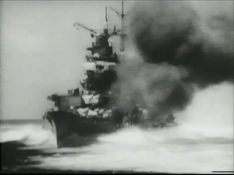 Japanese cruiser Chikuma.