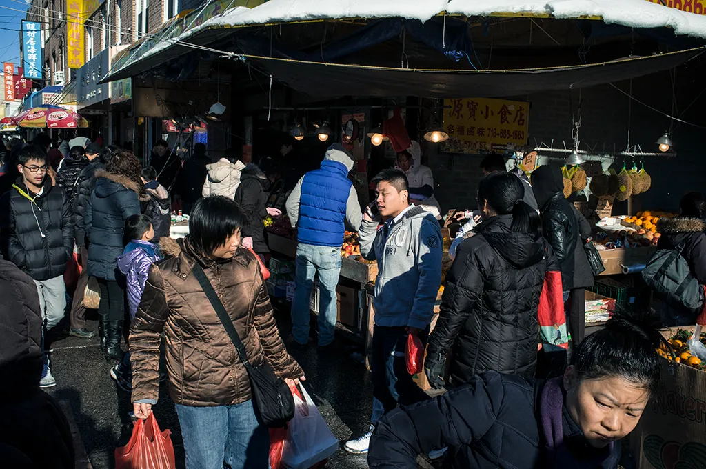 Greenpoint ave in Brooklyn's Chinatown.