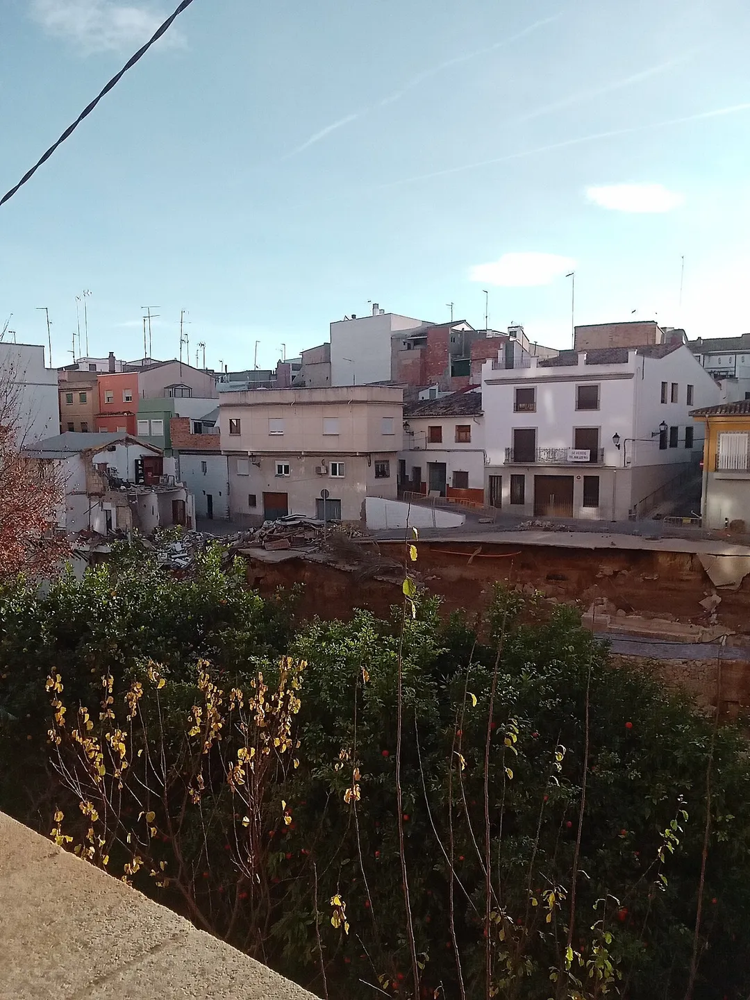 San Isidro Street, Chiva (Valencia) nearby the ravine after the 29th October 2024 cold drop