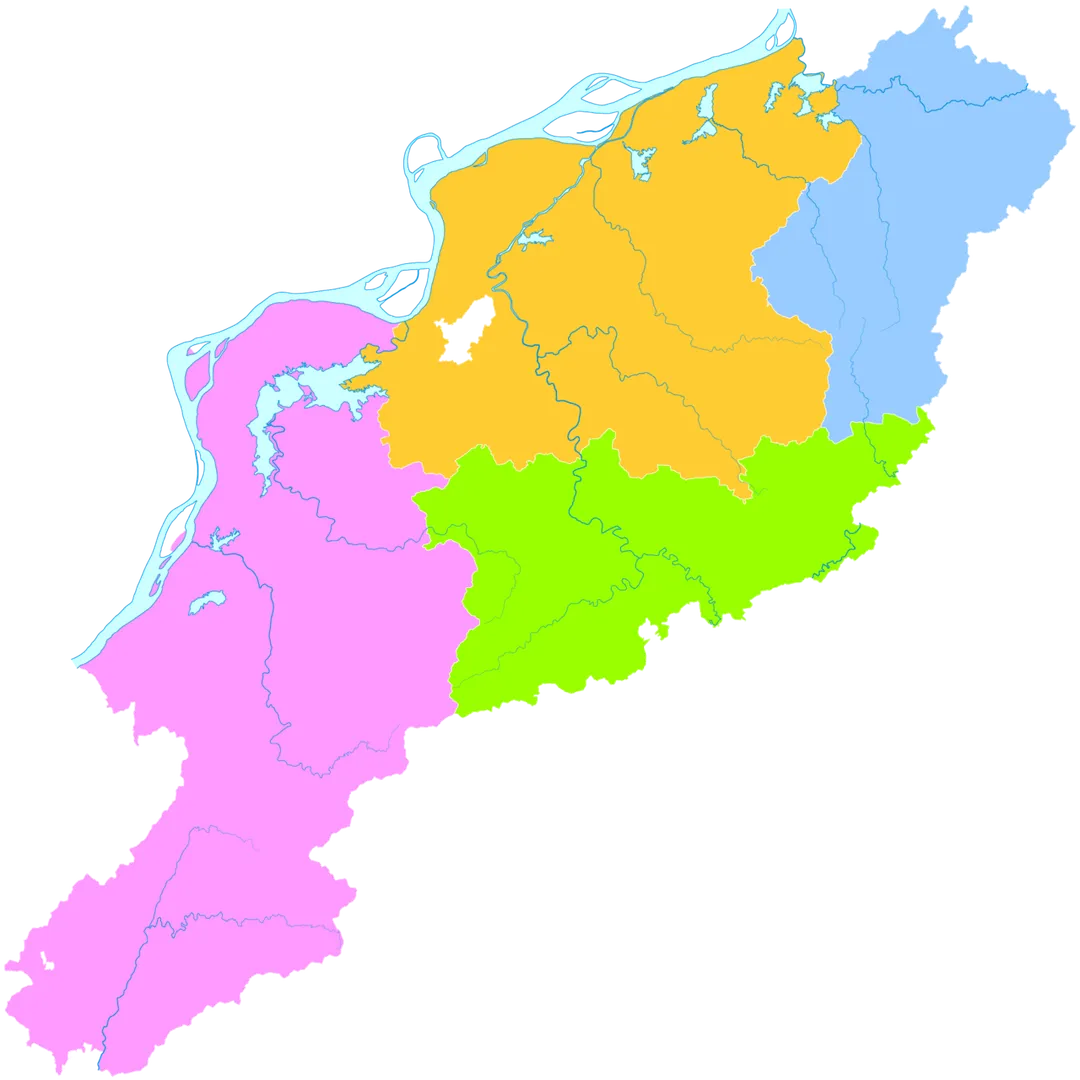 administrative divisions of Chizhou City, Anhui, China