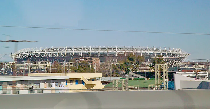 Ajinomoto Stadium in Chofu, Tokyo, Japan is the home of the F. C. Tokyo and Tokyo Verdy 1969 soccer teams.