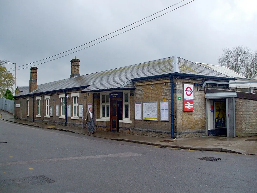 Chorleywood station building, on the southbound side