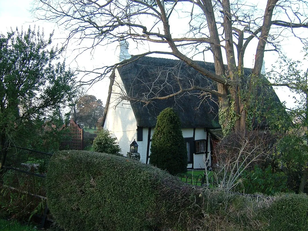 Photo I took myself of the historic Old School House building at The Green in Churchdown, Gloucestershire.