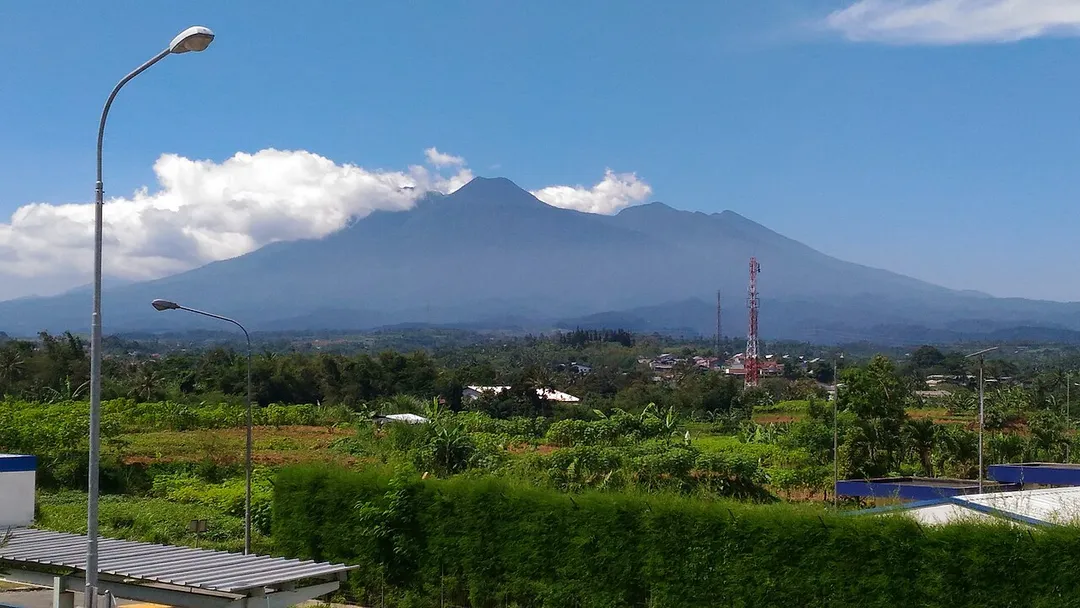 View of Gunung Gede from Cicurug, Sukabumi