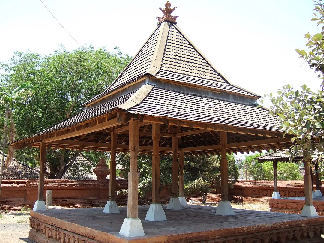 Building inside Kraton of Kasepuhan complex, Cirebon, Indonesia