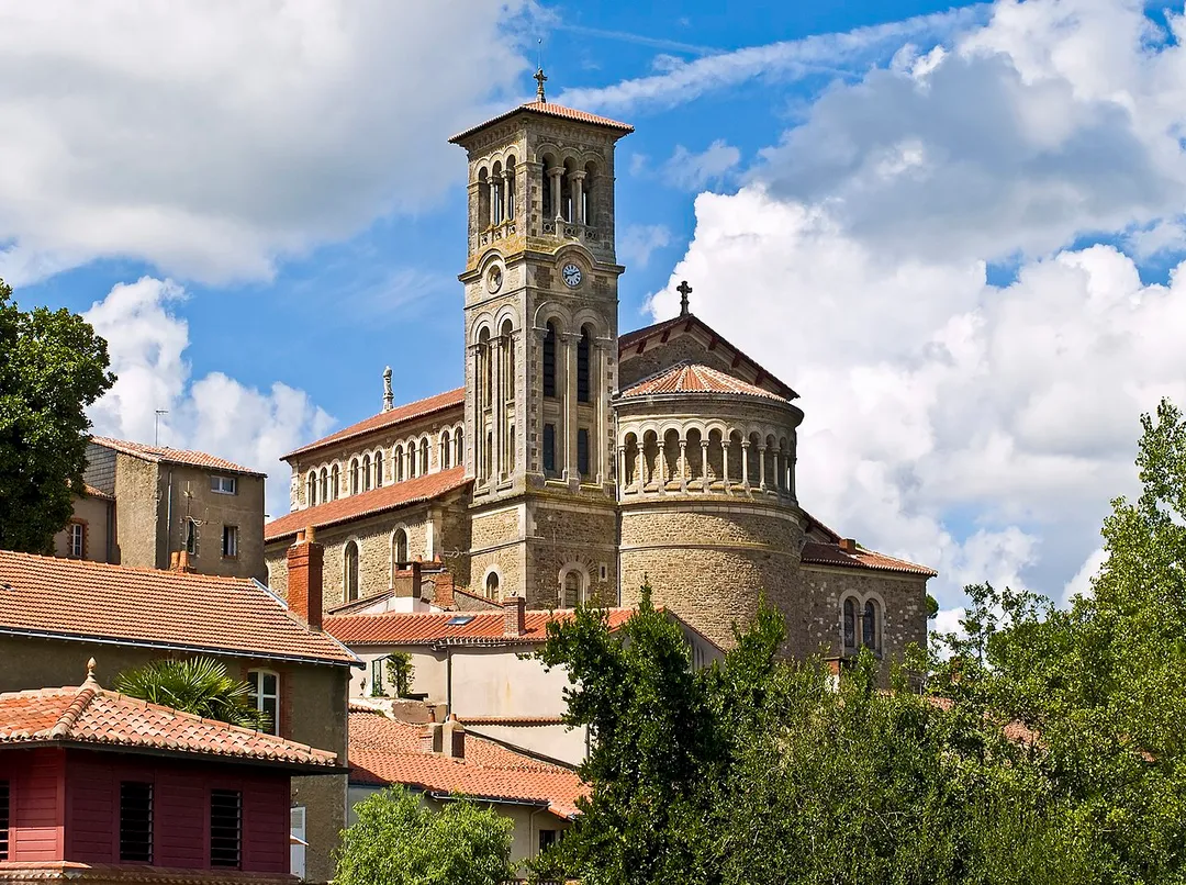 Notre-Dame church, in Clisson, near Nantes, in France.