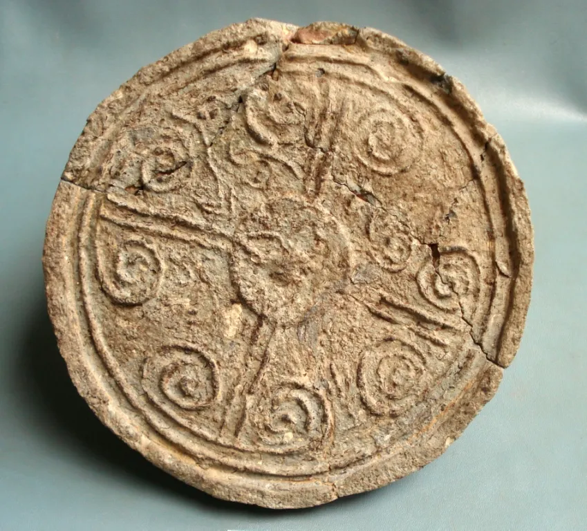 Ceramic eaves tile found in Co Loa archaeological site, dating about 212-154 BCE.