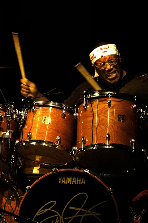 Drummer Billy Cobham at the WOMAD (World Music Festival), Reading 30/07/2005