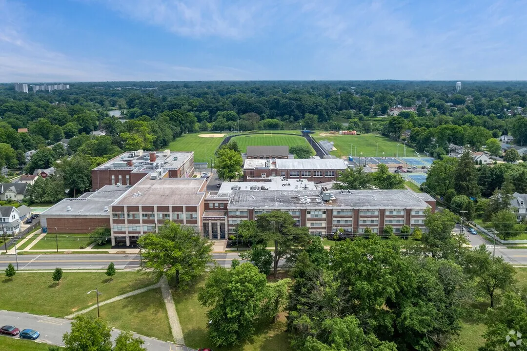 Drone view of Collingswood High School