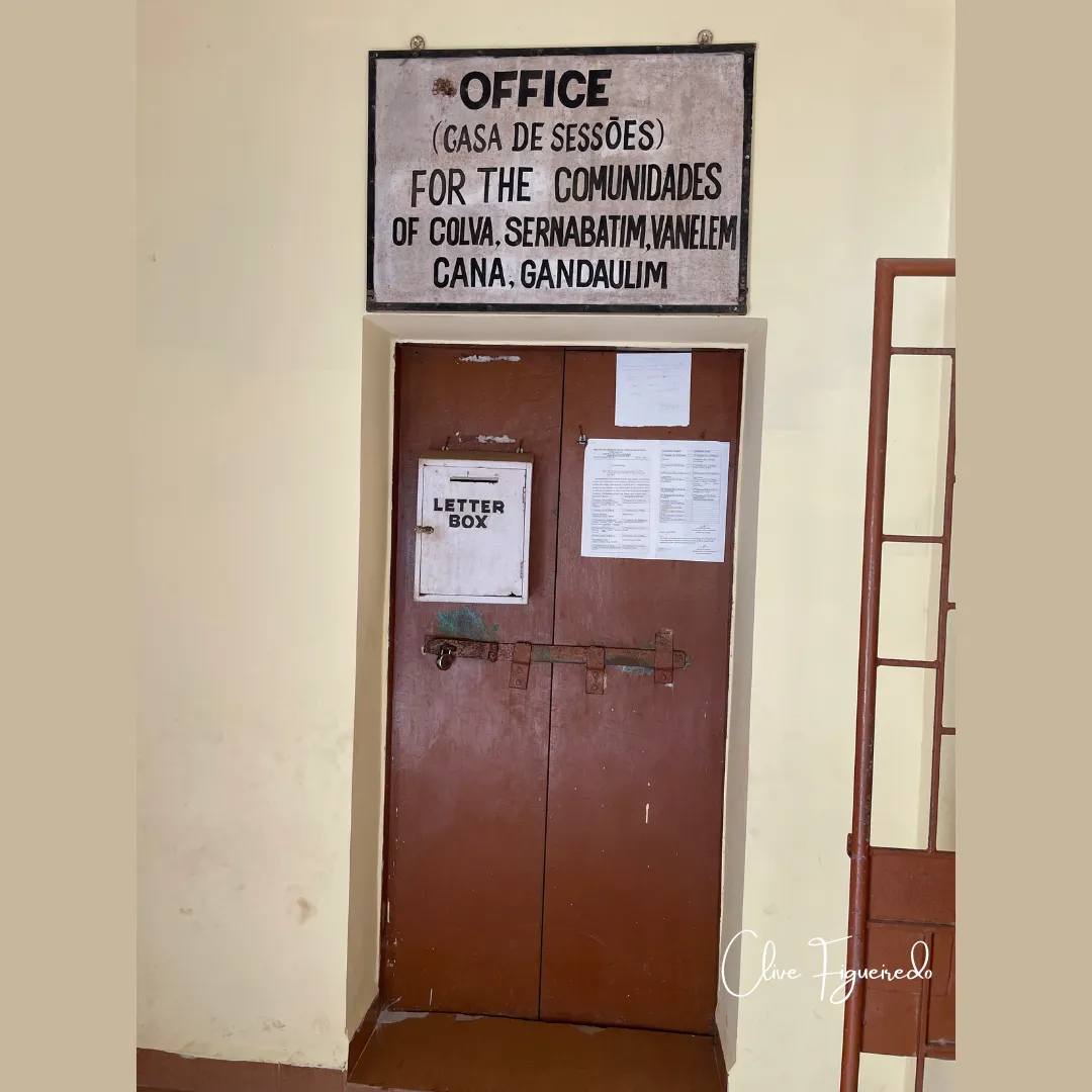 Comunidade office at Our Lady of Merces Church, Colva