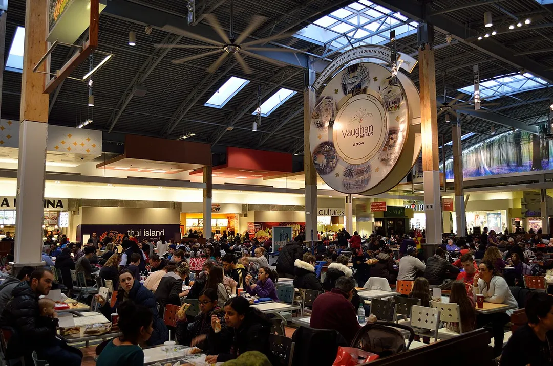 Food court at Vaughan Mills