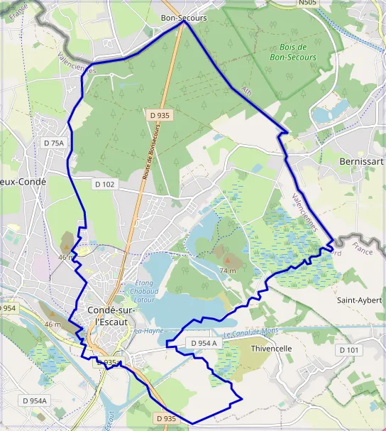 carte réalisée sur umap