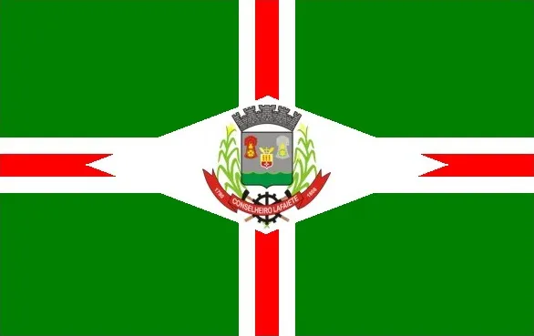 Bandeira de Conselheiro Lafaiete, MG, Brasil.