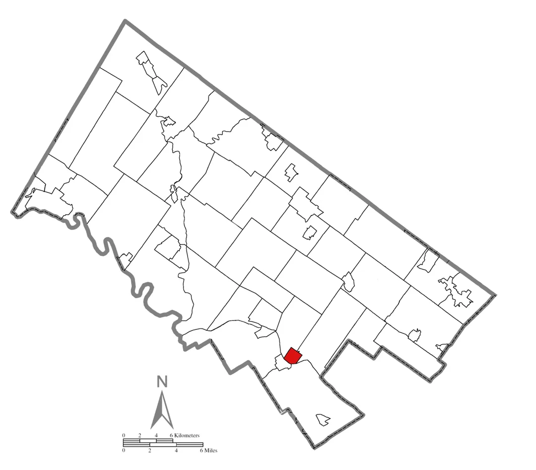 Location of Conshohocken in Montgomery County