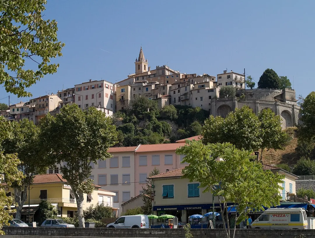 View of Contes, Alpes-Maritimes, France