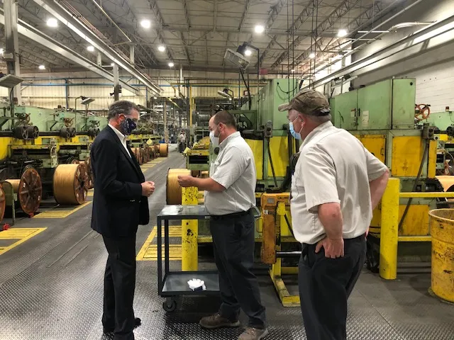 My thanks to Charles Smith and Alex Kotani for hosting me at #TokusenUSA in Conway this morning. Because of a #PPPloan from @MY100BANK, Tokusen USA was able to preserve 300 #centralArkansas jobs and health insurance costs during this difficult time - a real PPP success story.