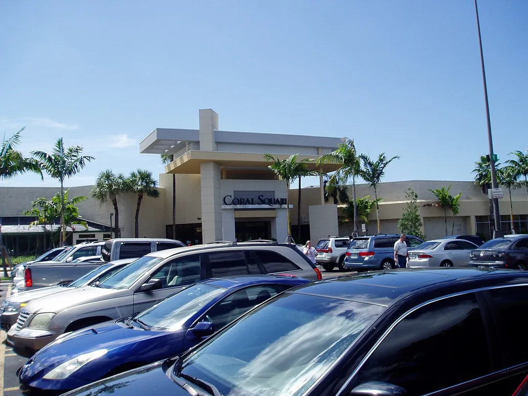 The main entrance into Coral Square in Coral Springs, Florida.