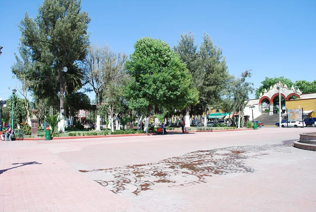 Main plaza of Otumba, Mexico state