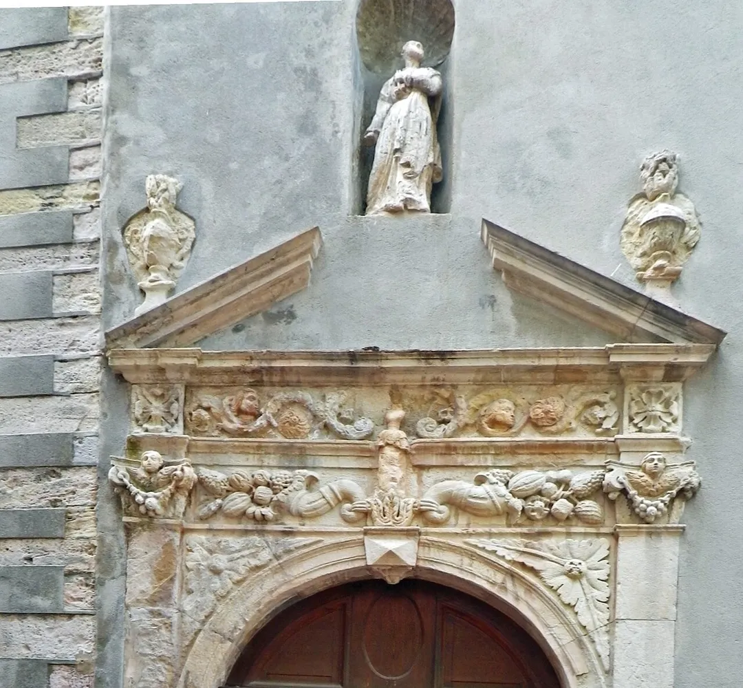 Church portal in Cuers (department Var, France)