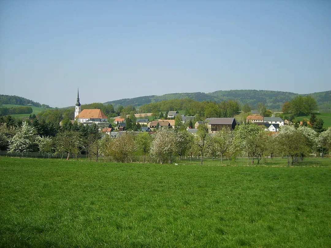 Ortsansicht im Frühjahr