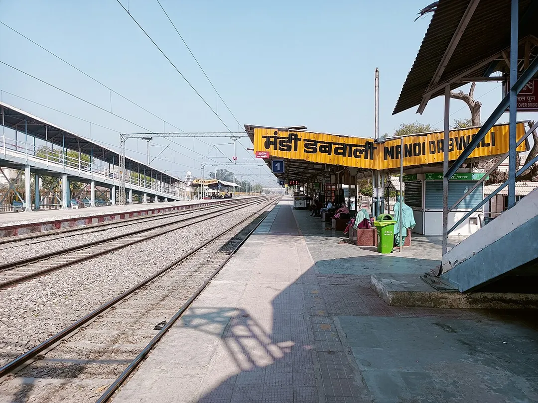 Railway station of Mandi Dabwali, India