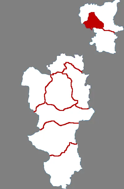 Location of  	Dachang Hui Autonomous County in Langfang City, China