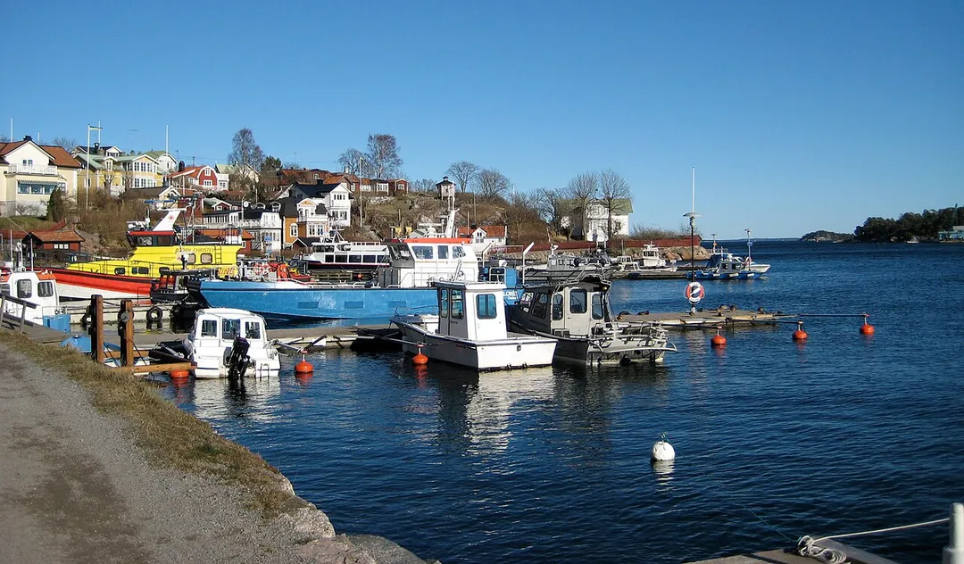 Fishing harbour (Fiskarhamnen) in Dalarö (Haninge municipality, Stockholm archipelago, Sweden)