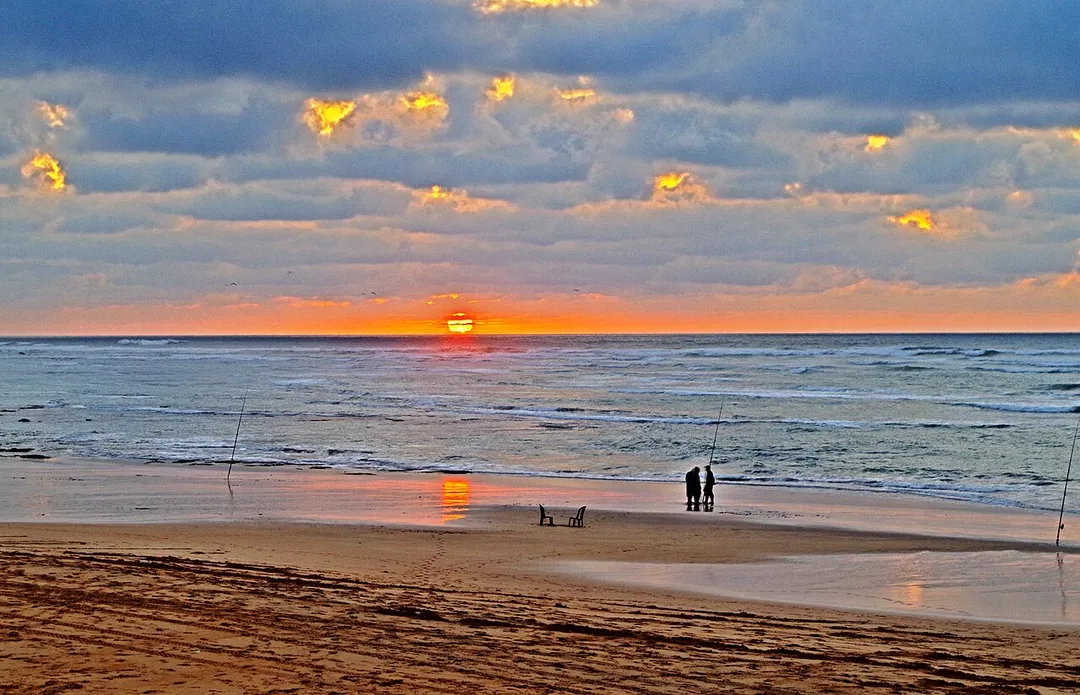Sunset on Tamaris beach