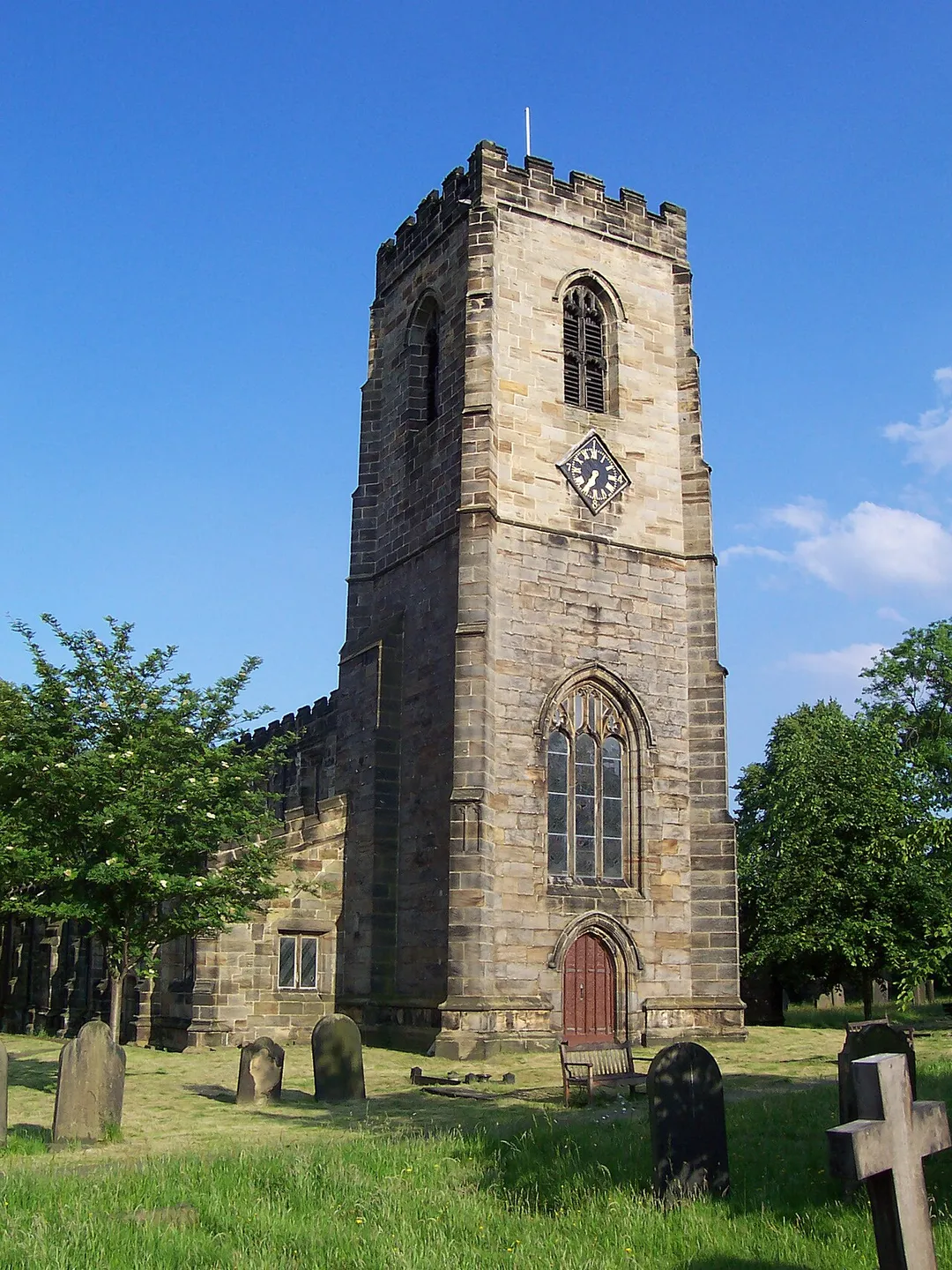 Photograph of Darton Church in the village of Darton taken by myself on 18 June 2005.