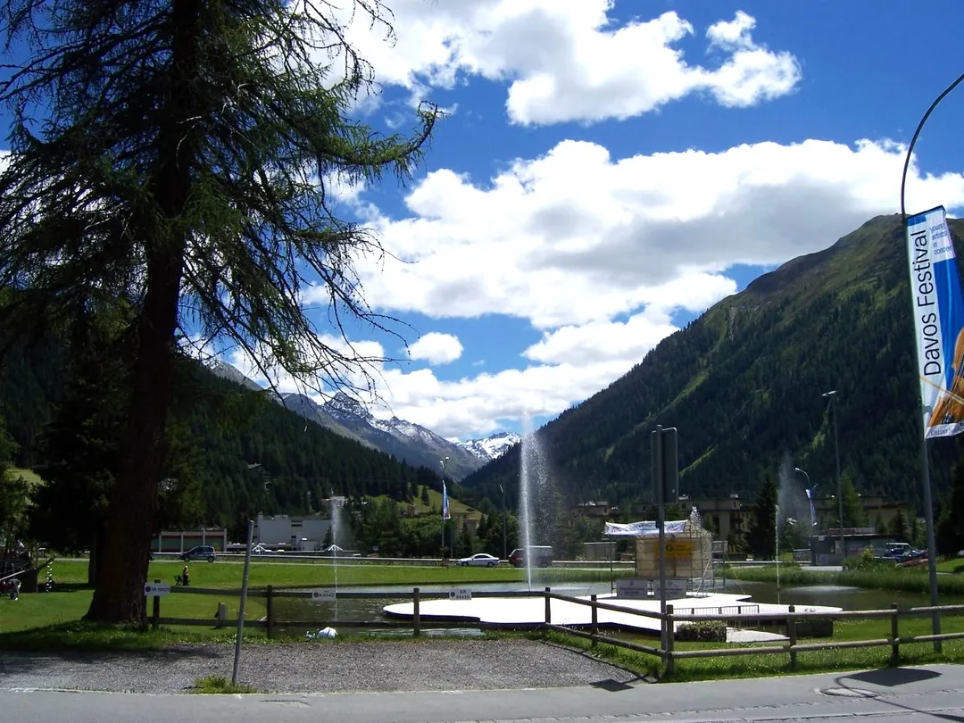 Park in Davos, Graubünden