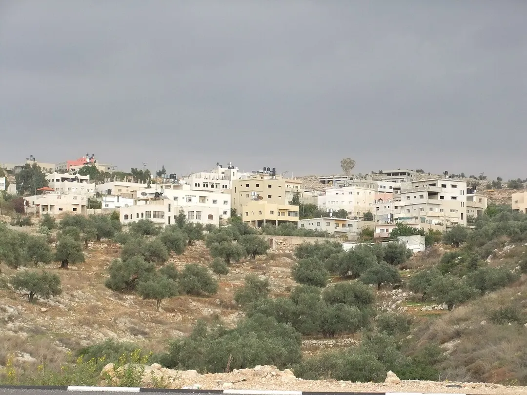 Deir Qaddis from the road on the west