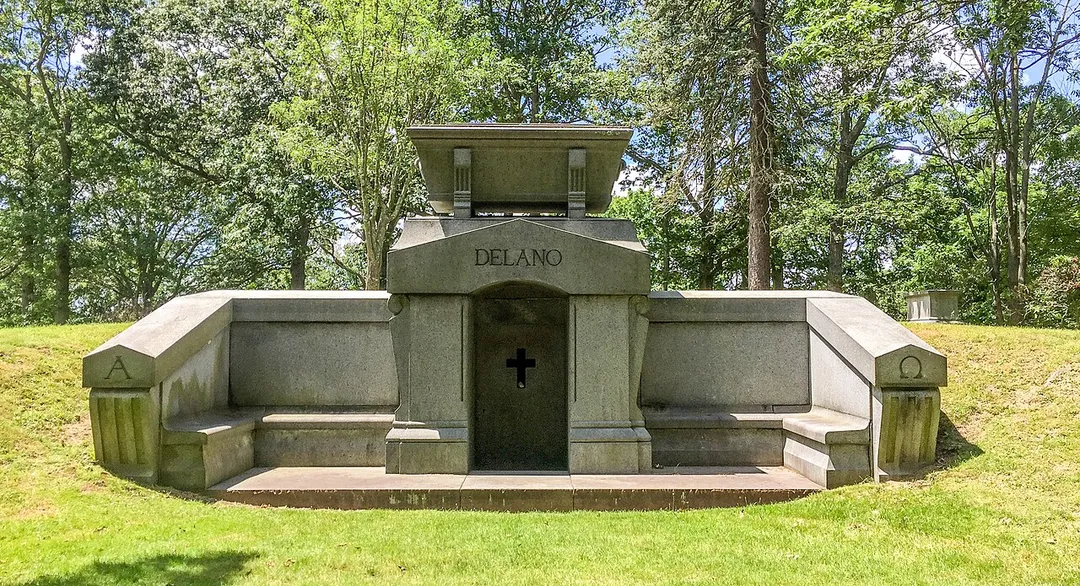 Delano Family Tomb at Riverside Cemetery in Fairhaven, Massachusetts