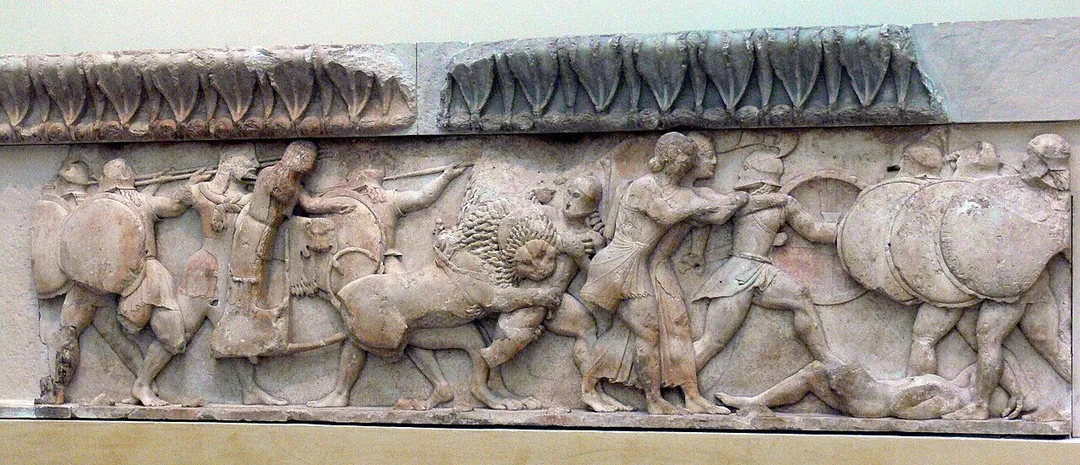 Ancient Greek Relief, Archaeological Museum of Delphi